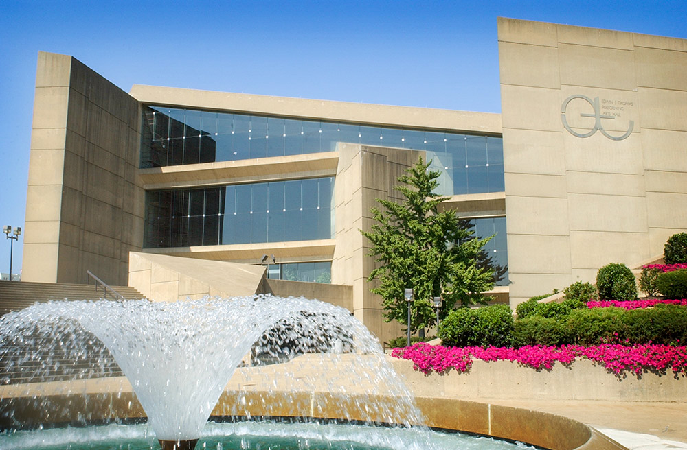 E.J. Thomas Performing Arts Hall exterior view